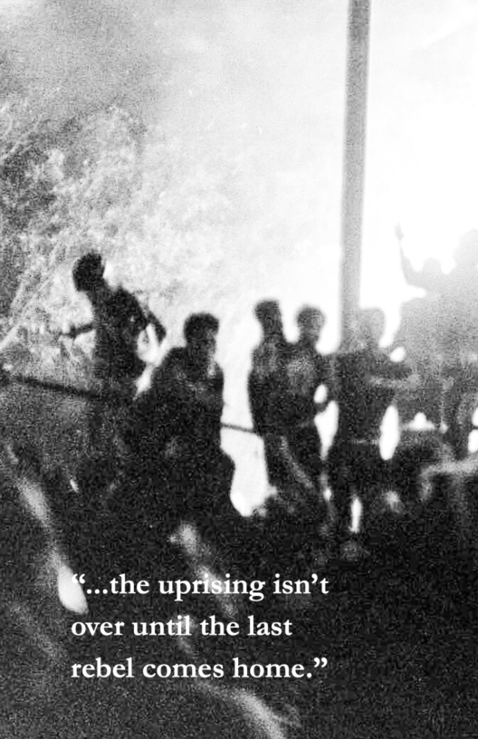 ..the upri8ing isn’t ~ over until the last  ~ rebel comes home.”  